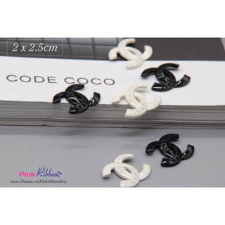 Charm chữ X đen-trắng dùng trang trí may mặc, phụ kiện thời trang, phụ liệu may mặc, phụ kiện tóc, DIY, handmade