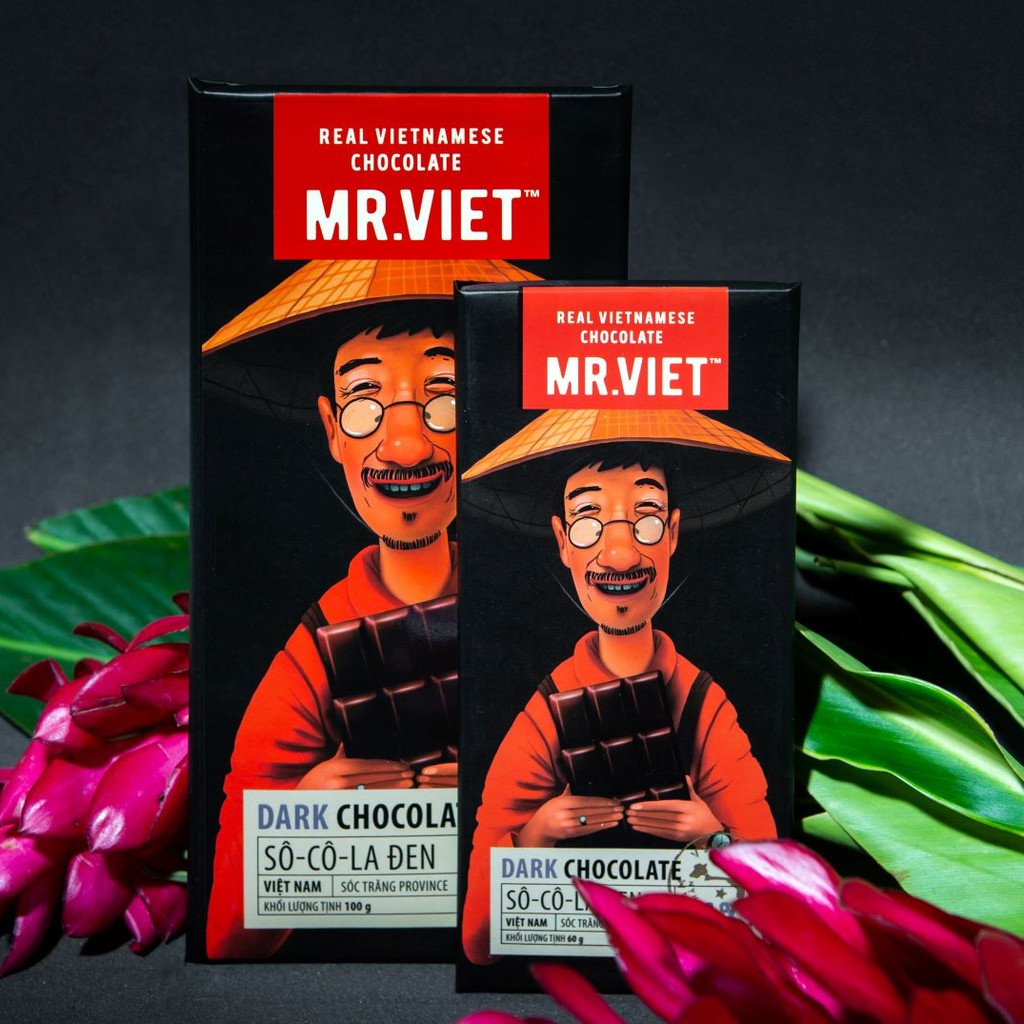 MR.VIET Sô-Cô-La Đen - 60g (MR.VIET Dark Chocolate - 60g)