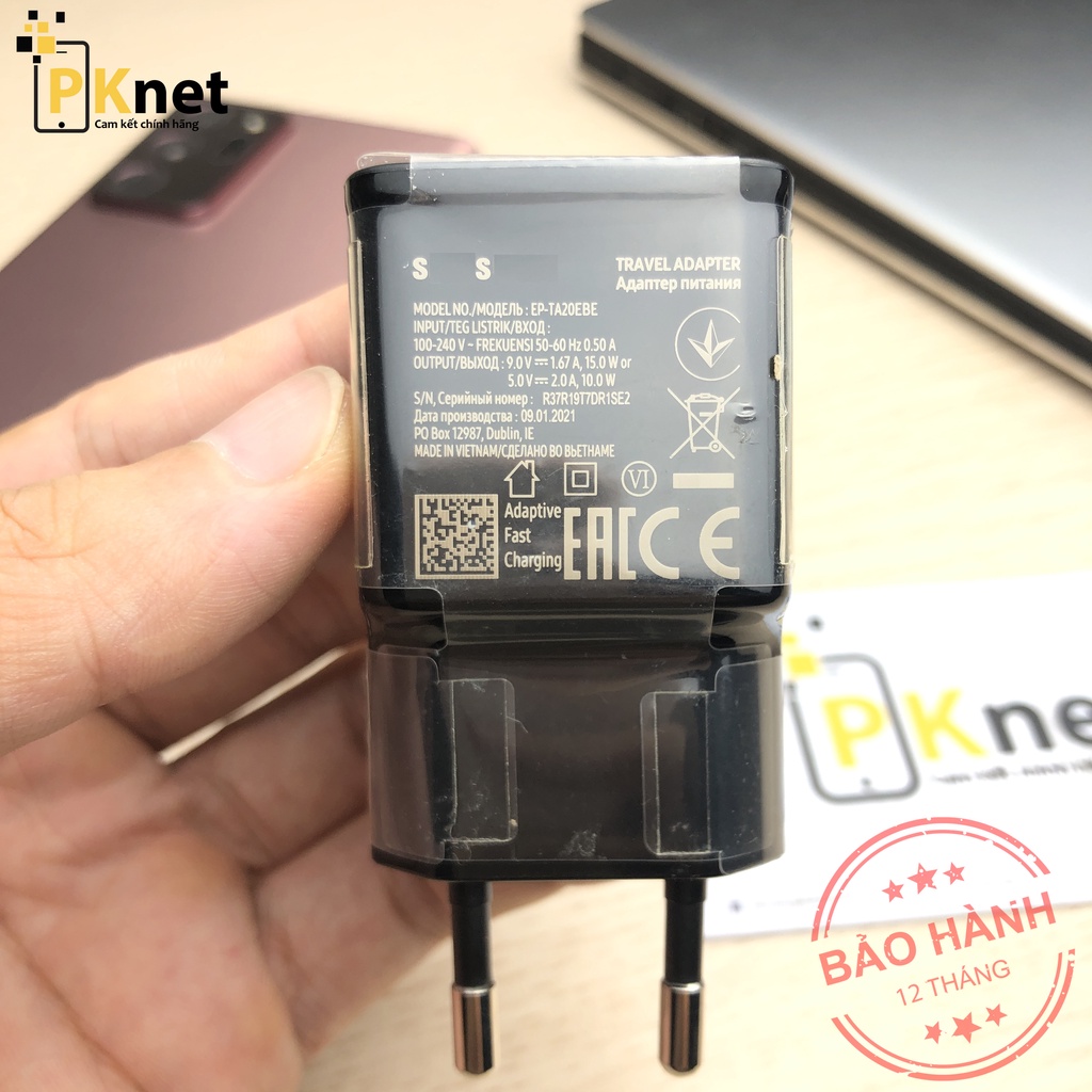 Sạc nhanh SS 15W Note 9/Note8/ S9/ S9+/S8/S8+ Theo máy.... [Chính Hãng]