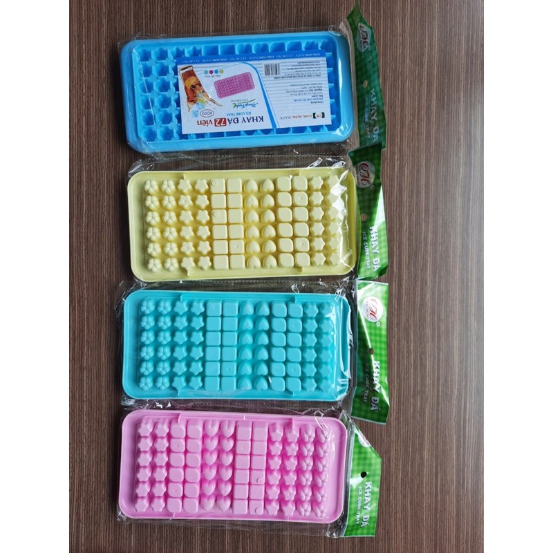 Khuôn làm rau câu 6 Viên, khuôn thạch trà sữa, khay đựng đá, vỉ làm đá ILY