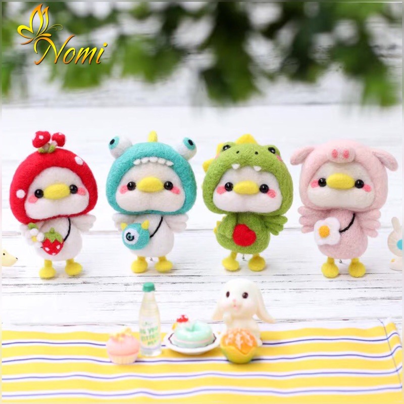 [Len chọc có hướng dẫn] Bộ kit len chọc vịt con tinh nghịch