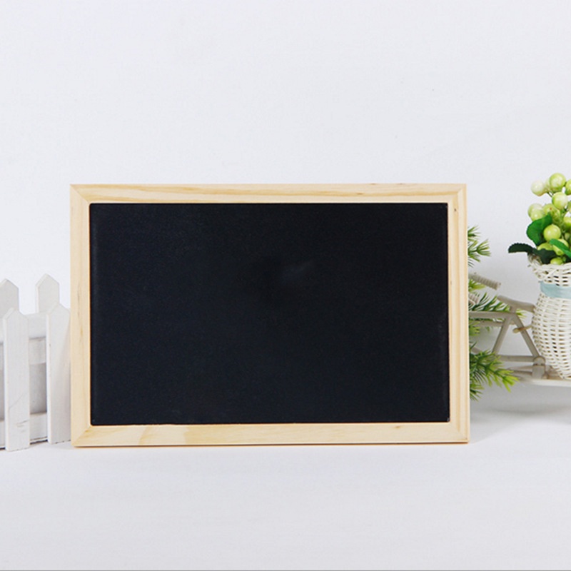 Bảng Đen Hai Mặt Khung Gỗ Dùng Viết Lời Nhắn DIY