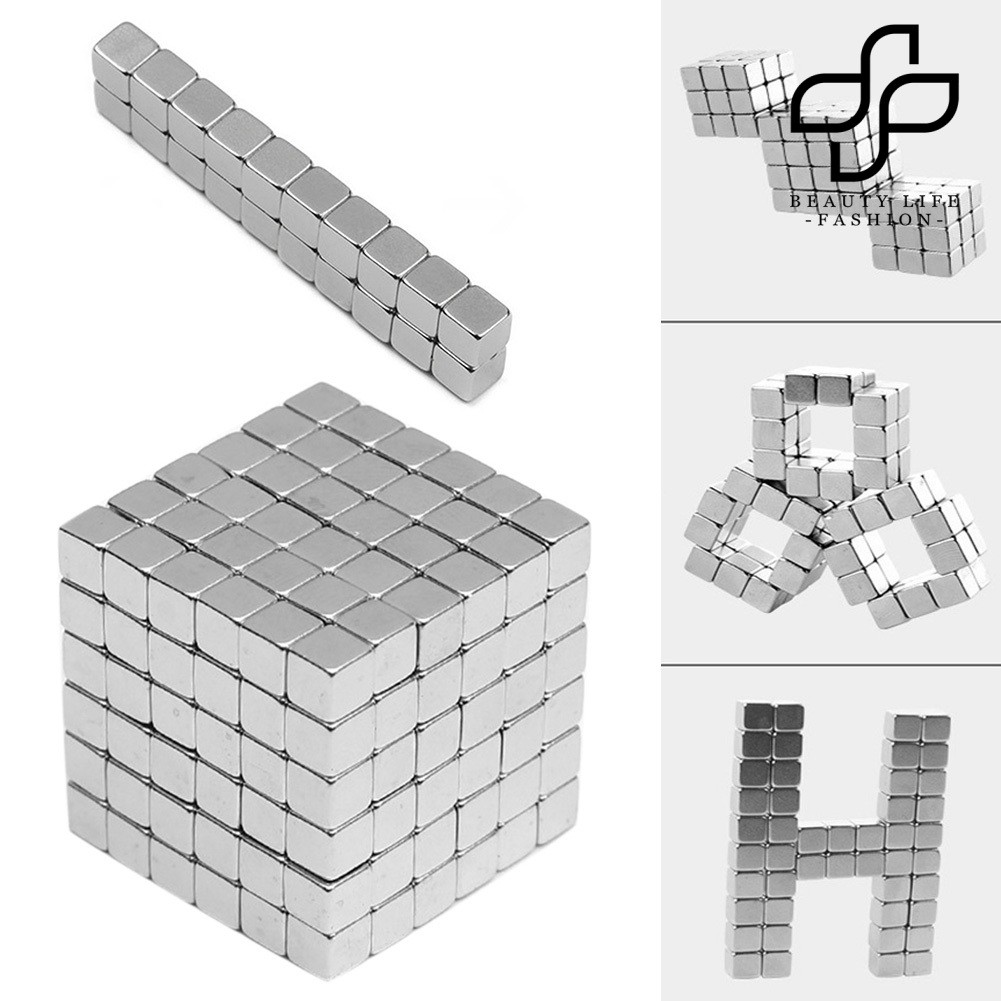 Set 125 Khối Lập Phương Bằng Nhựa Neodymium Đồ Chơi Giáo Dục