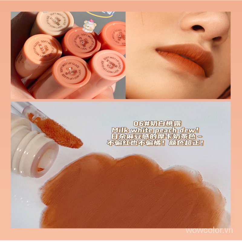 [Hàng mới về] Son bóng dạng lỏng MAFFICK màu đỏ khói mềm mại không dính cốc lâu trôi chất lượng cao