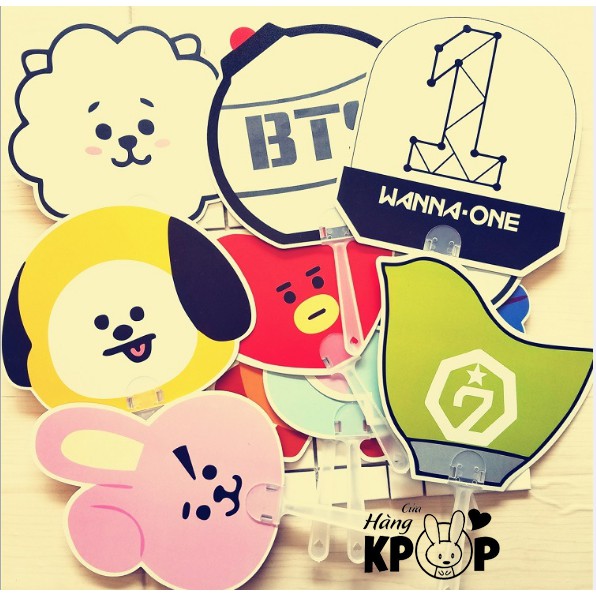 Quạt cán trong BTS  Got7 W1 BT21