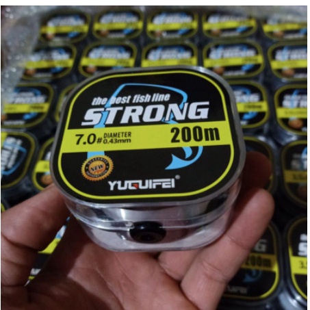 Dây cước câu cá nhật bản Strong 200m tàng hình siêu bền màu trắng