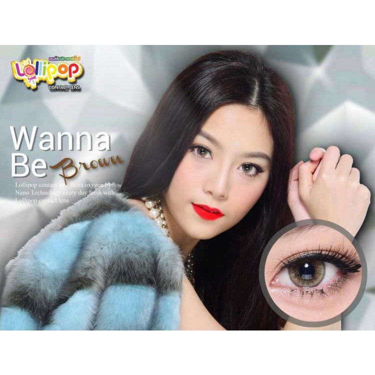 Lens mắt cận nâu Wannabe - Lens cận từ 0 - 10 độ