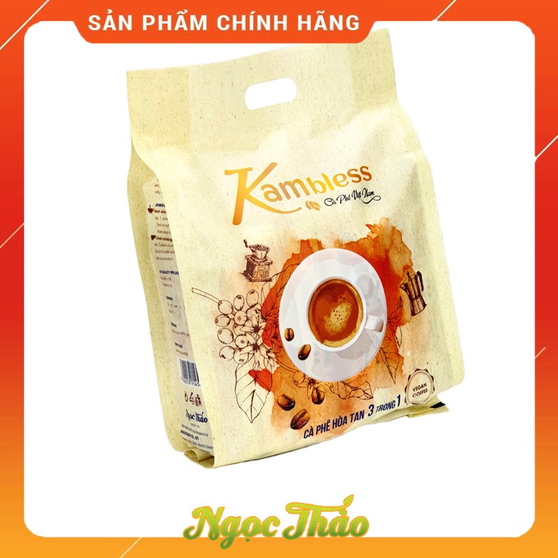 Gói cafe hòa tan thuần chay (Vegan) Kambless Ngọc Thảo | 30 túi | BigBuy360 - bigbuy360.vn