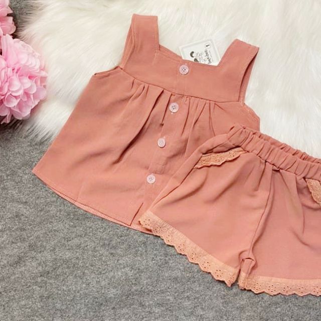 Set bộ vải đũi hồng đỗ mặc mát