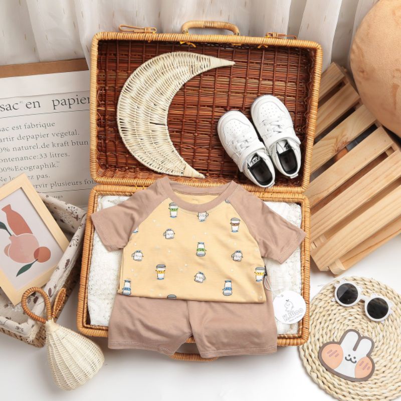 Mã: Bộ đùi in ly trà sữa  Size xs - xl ( 8- 18kg )