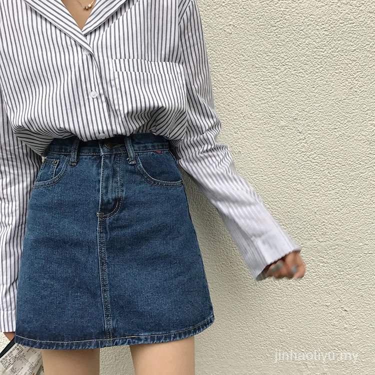 chân váy jean Lưng Cao Ôm Dáng Phong Cách Hàn Quốc Thời Trang Mùa Hè Hàng Mới Dành Cho Bạn Nữ 2021