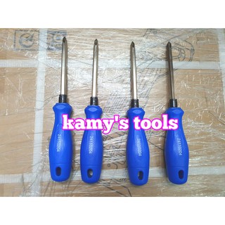  Tua vít 2 đầu bake dẹp Kingtony PH2 dài 100mm model 24110204 