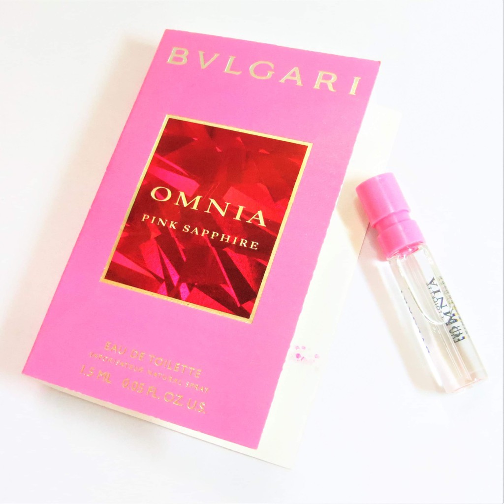 vial NƯỚC HOA NỮ OMNIA PINK SAPPHIRE CỦA HÃNG BVLGARI 1.5ML CHÍNH HÃNG