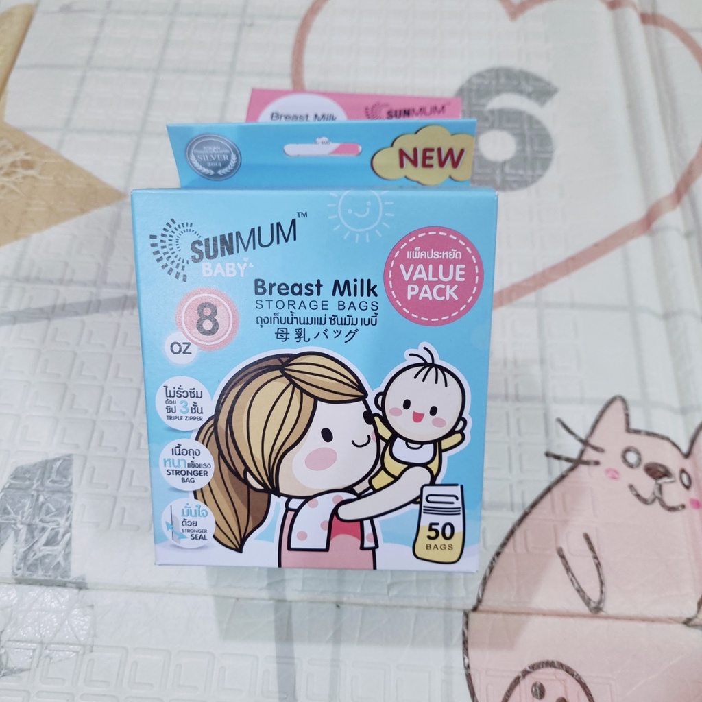 Túi trữ sữa, đựng sữa mẹ SunMum Thái Lan 100ml - 250ml