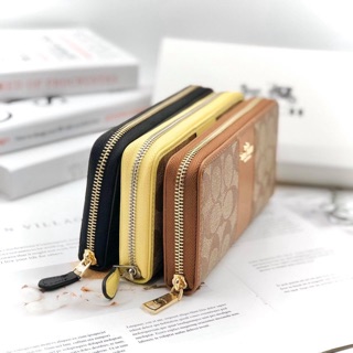 VÍ COACH NỮ LOGO PHỐI MÀU