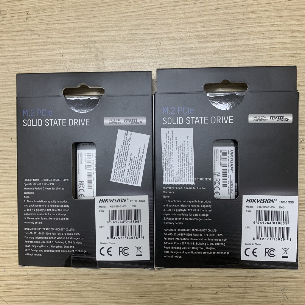 Ổ cứng SSD Hikvision E1000 128GB/256GB/1TB NVMe PCIe M2 2280 Gen 3x4 Bảo hành hãng 36 tháng
