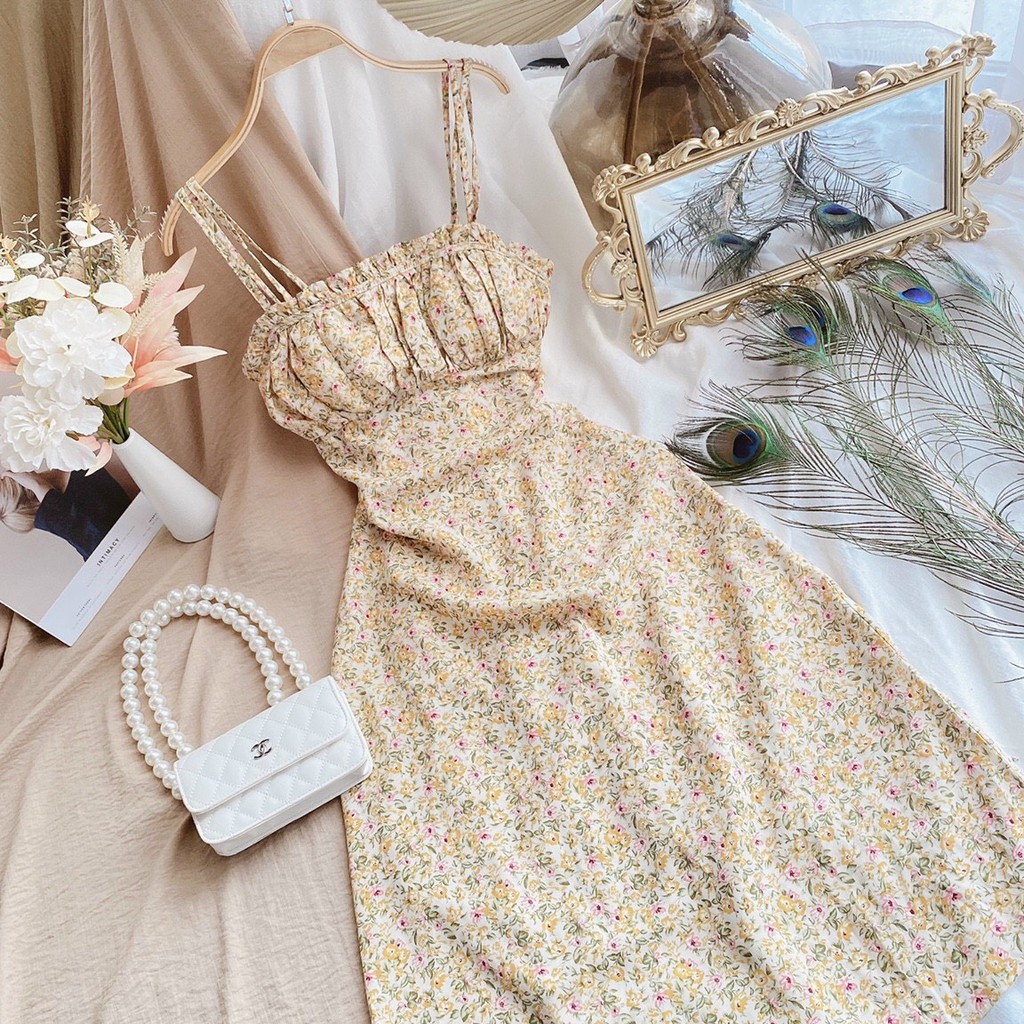 Váy 2 Dây, Đầm Maxi Đuôi Cá Chất Voan 2 Lớp Cao Cấp Gợi Cảm Quyến Rủ Cho Mùa Hè Năng Động. | BigBuy360 - bigbuy360.vn