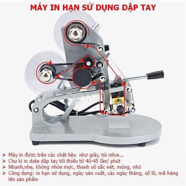 [HÀNG LOẠI 1] Máy In Date Nhấn Tay DY8 DOUQI In Ngày Sản Xuất-Hạn Sử Dụng BẢO HÀNH 6 THÁNG