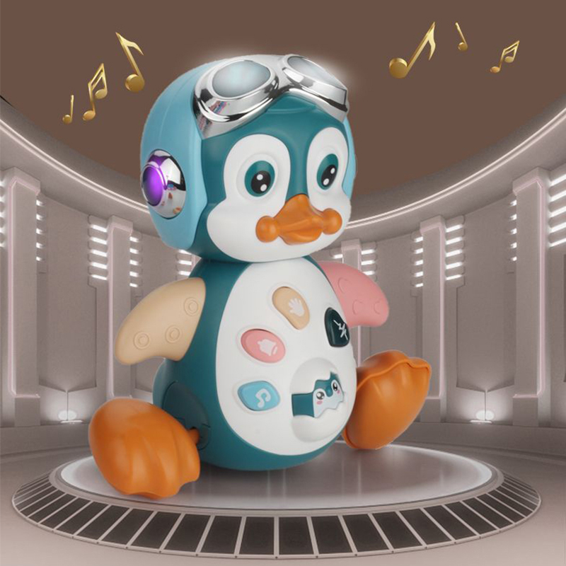 Đồ chơi chim cánh cụt HYG Toys phát nhạc và đèn led đáng yêu dành cho bé