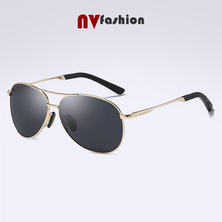 Mắt kính mát nam nữ NVfashion A8013, gọng hợp kim tròng phan cực Polaroid