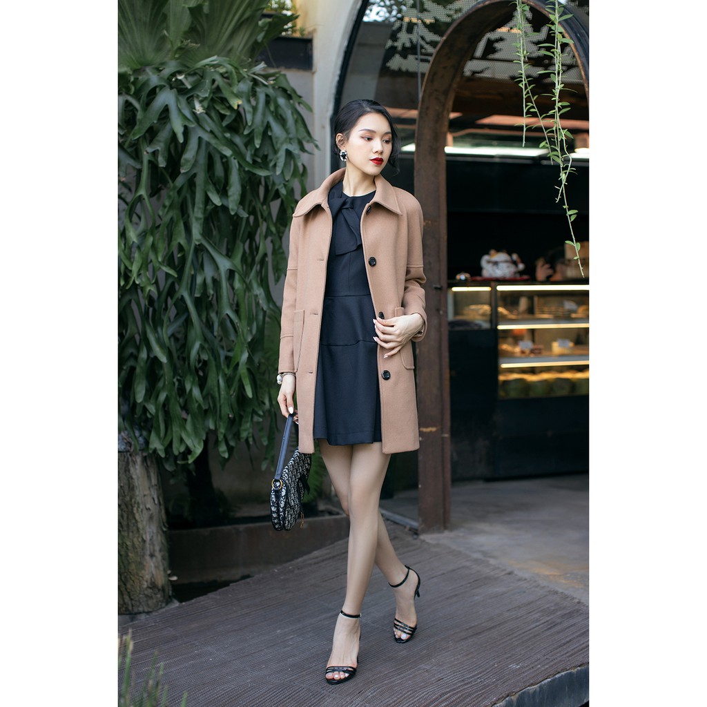 Áo khoác dạ nữ dài tay có túi ốp sang trọng KDW0482 - 9 | BigBuy360 - bigbuy360.vn