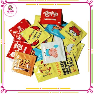  Khăn ướt gói vuông hình BCS - Khăn giấy ướt mini rất tiện lợi