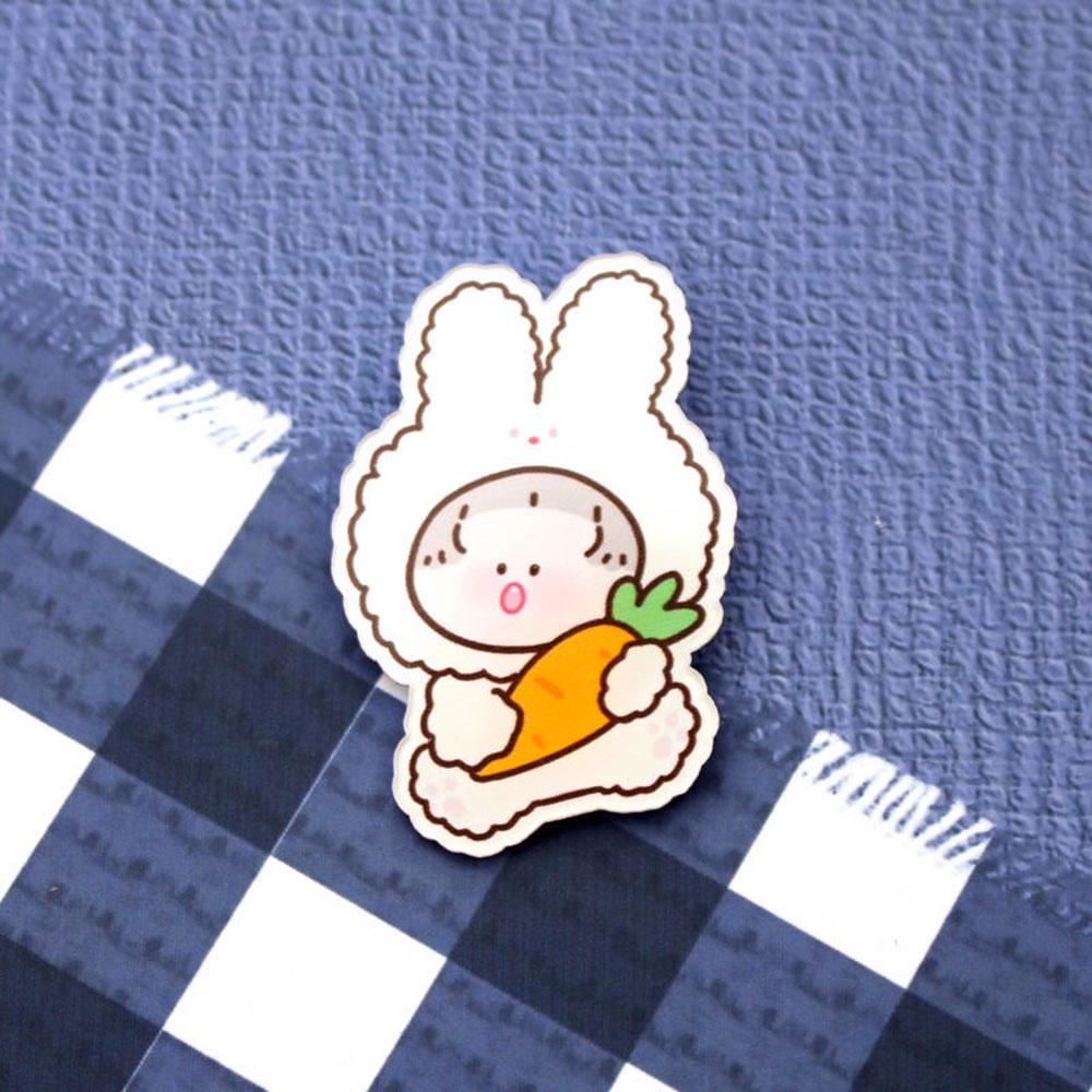 Ghim Cài Áo Hình Bánh Quy Hoạt Hình Chống Ánh Sáng Thích Hợp Làm Quà Tặng Cho Bạn Gái/ Bạn Gái