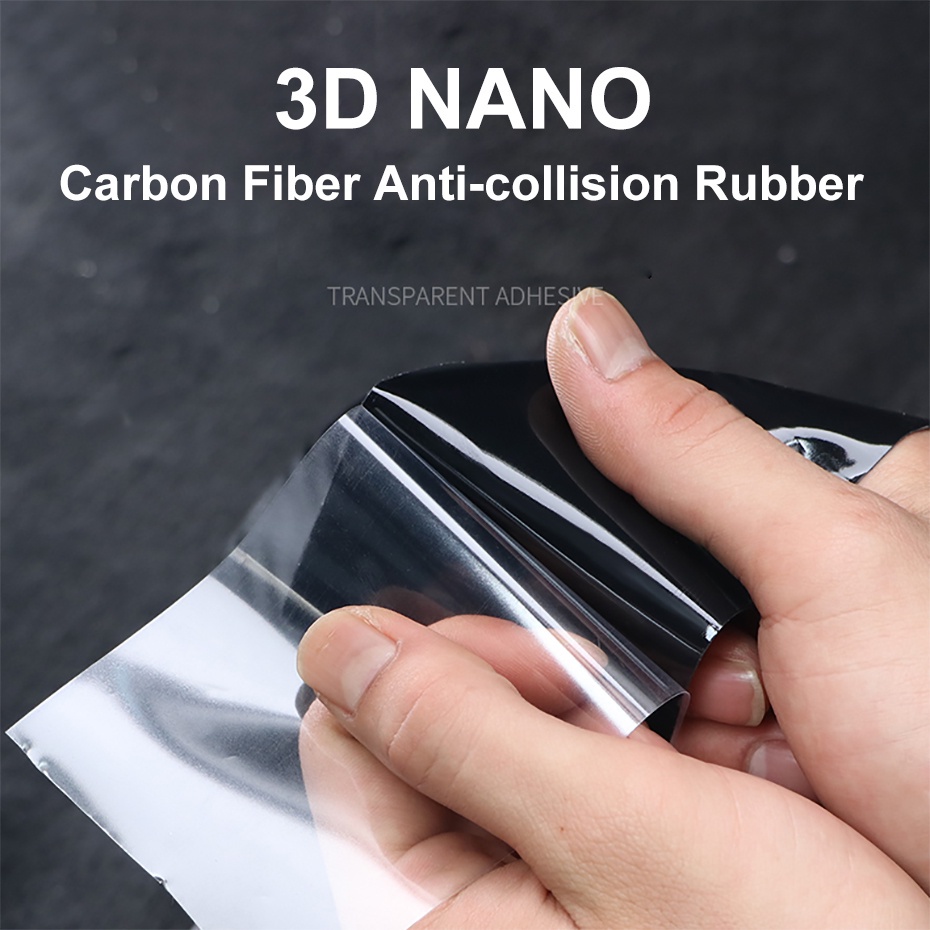 Miếng Dán Sợi Carbon 3D Chống Trầy Xước Bảo Vệ Viền Cửa Xe Hơi Tiện Dụng