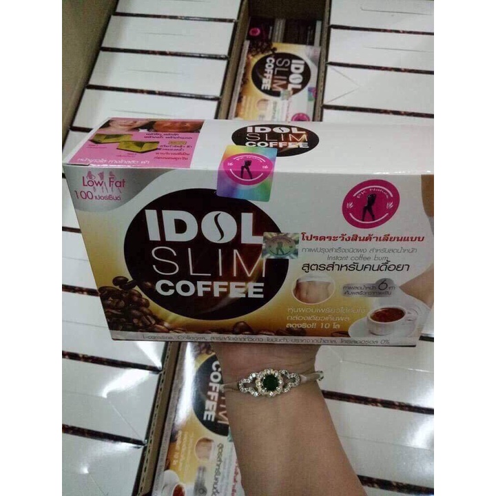 Cafe Cà Phê Giảm Cân Idol Slim Coffee 15g x 10 gói - Nhập Khẩu Thái Lan