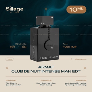 ARMAF CLUB DE NUIT INTENSE MAN EDT Mẫu thử nước hoa nam