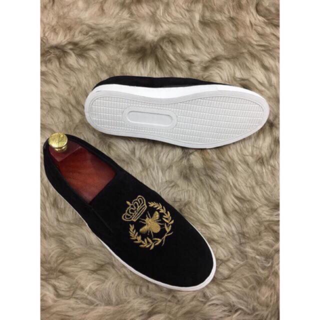 Giày Lười Nam Thêu Vương Miện Đẹp | BigBuy360 - bigbuy360.vn