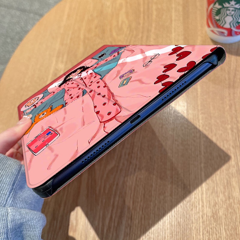 Bao Da Máy Tính Bảng In Họa Tiết Sáng Tạo Chống Rơi Vỡ Cho 2021 ipad mini6 / 5 8.3 inch air2 / 3 iPad2 / 3 / 4 Ốp