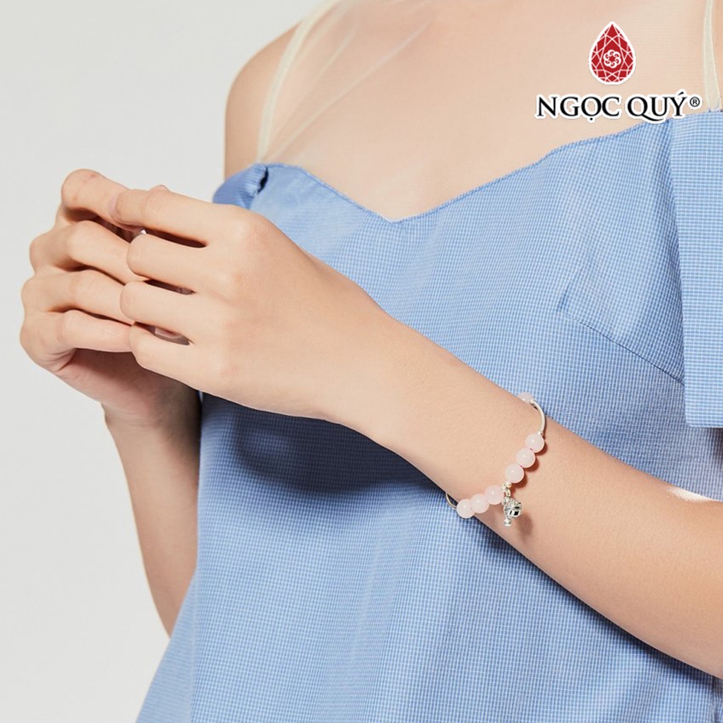 Vòng tay charm hồ lô TA hồng - Ngọc Quý