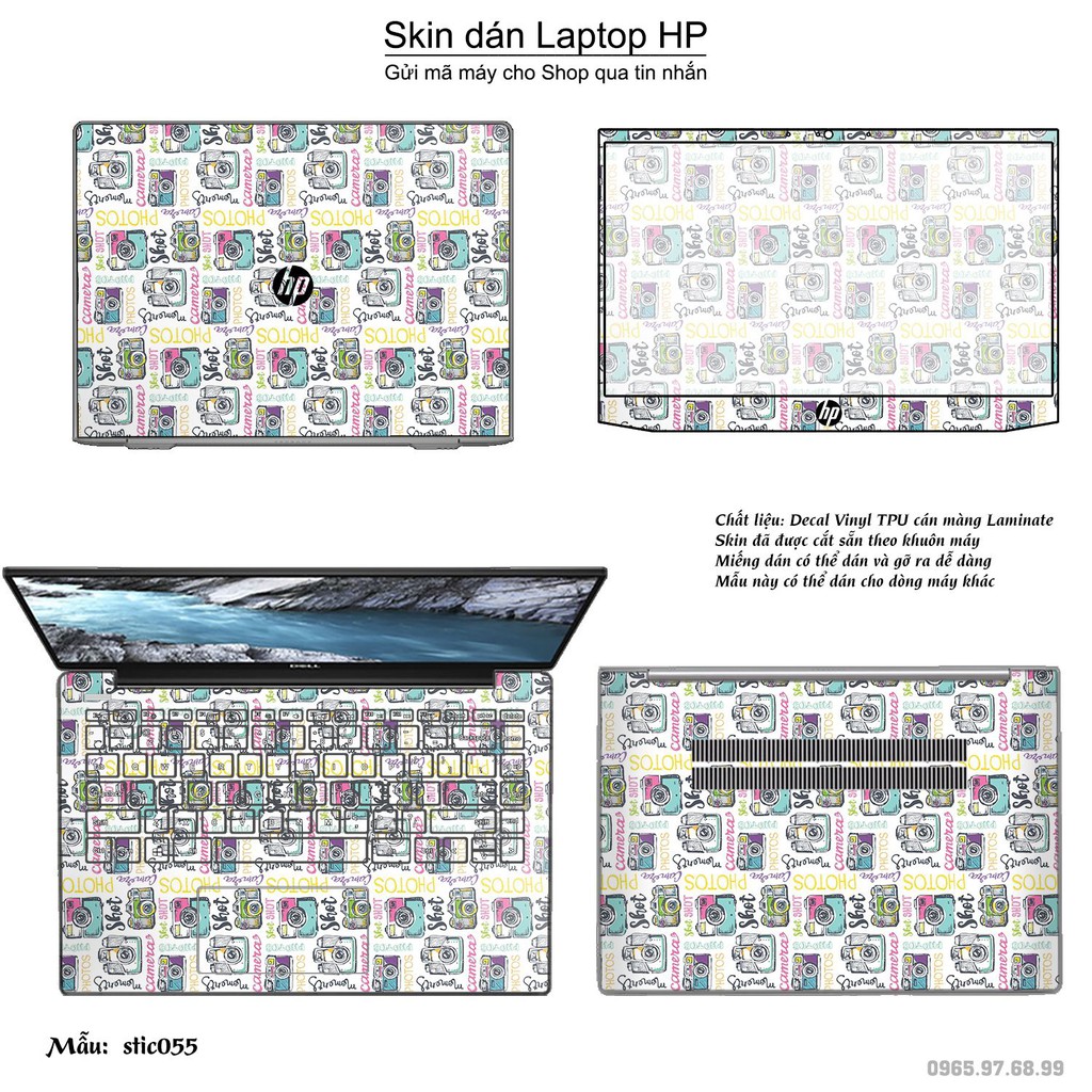 Skin dán Laptop HP in hình Hoa văn sticker nhiều mẫu 9 (inbox mã máy cho Shop)