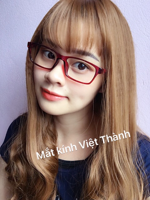 Gọng kính dẻo vuông vừa giả cận mận