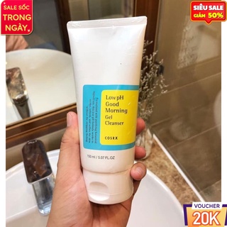 Sữa rửa mặt cosrx low ph good morning gel cleanser, srm cosrx 150ml