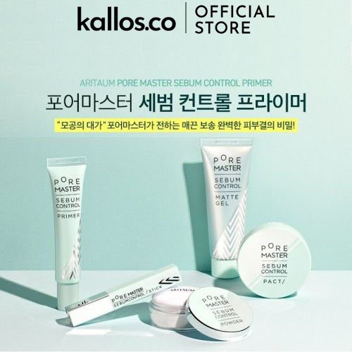 [TEM + BILL CHÍNH HÃNG] Kem Lót, Phấn Phủ Aritaum Pore Master Sebum Control Primer, Powder, Pact