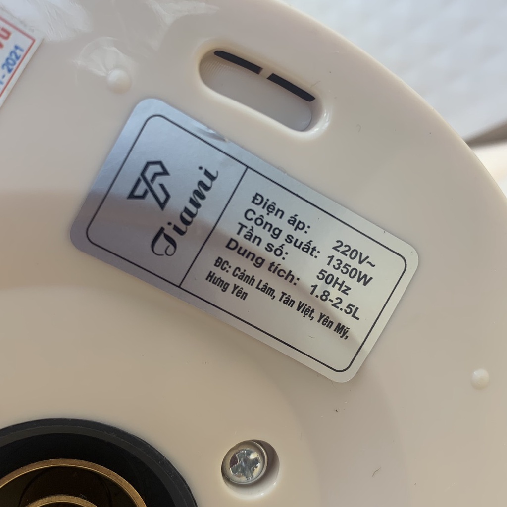 Ấm siêu tốc 2 lớp  Inox TA-001 (2.0L) - Ấm Đun Nước 1350W Đun Sôi Nhanh Vỏ nhựa PP an toàn, bảo hành 12 tháng