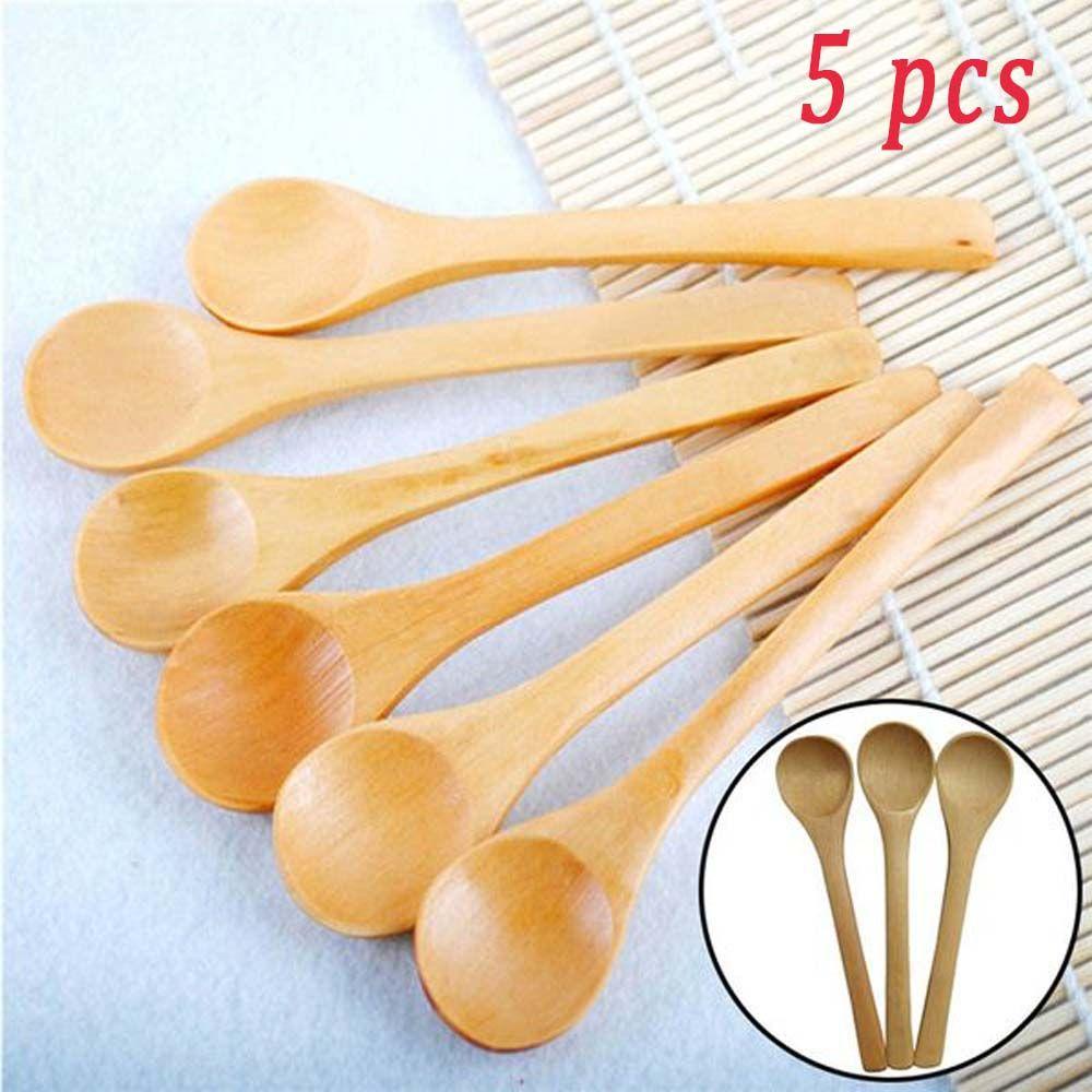 Muỗng Tre Cán Dài Ăn Món Tráng Miệng Cho Trẻ Em