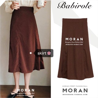 Chân váy MORAN dáng xòe dài chấm bi Vintage Hàn Quốc nhẹ nhàng (ORDER)