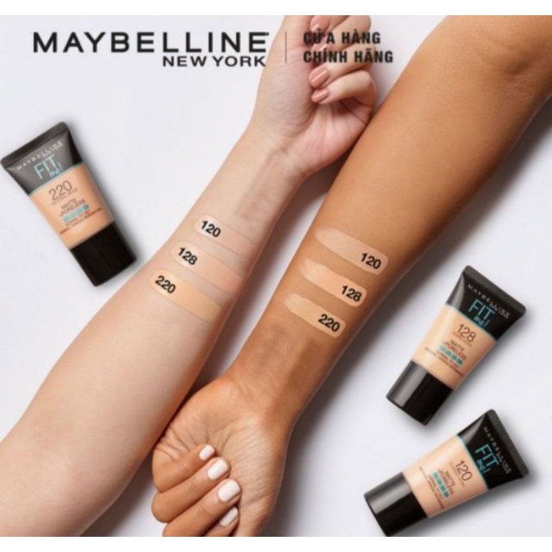Kem Nền Mịn Nhẹ Kiềm Dầu Fit Me dạng tuýp Maybelline New York 18ml | BigBuy360 - bigbuy360.vn
