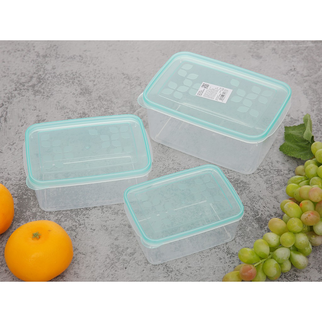 BỘ 3 Hộp Lớn Đựng Thực Phẩm An Toàn, Hộp Bảo Quản Thực Phẩm Cao Cấp