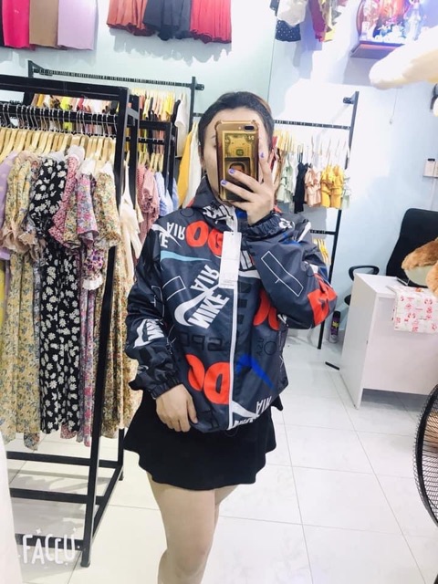 Áo dù in 3D 2 lớp