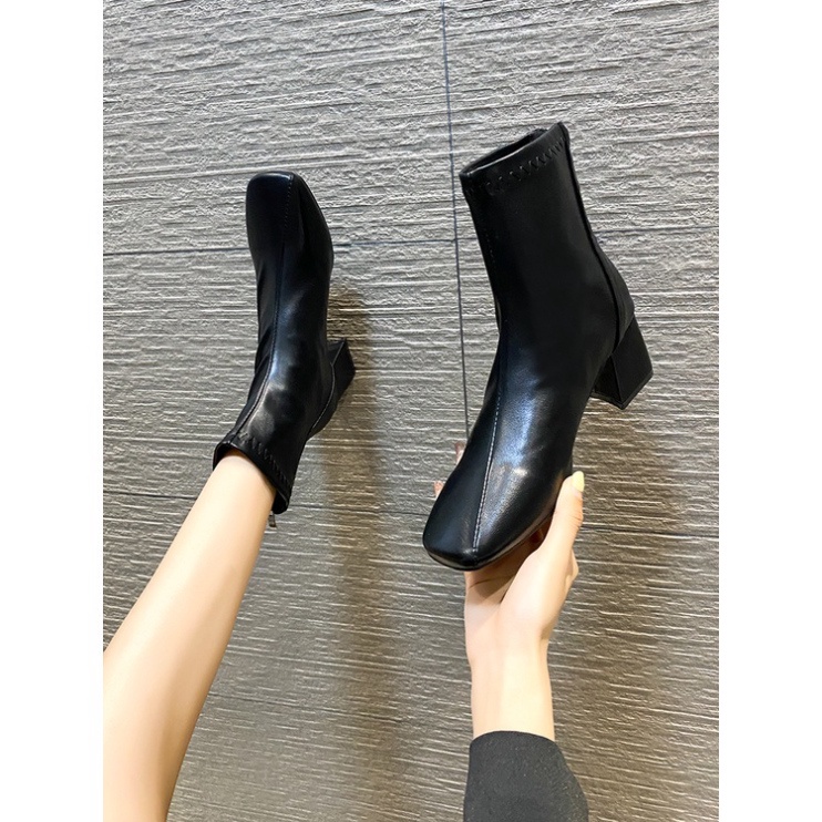 Boots nữ ❣️ FREESHIP ❣️ da mềm ôn sát cổ chân - hàng QUẢNG CHÂU cao cấp.