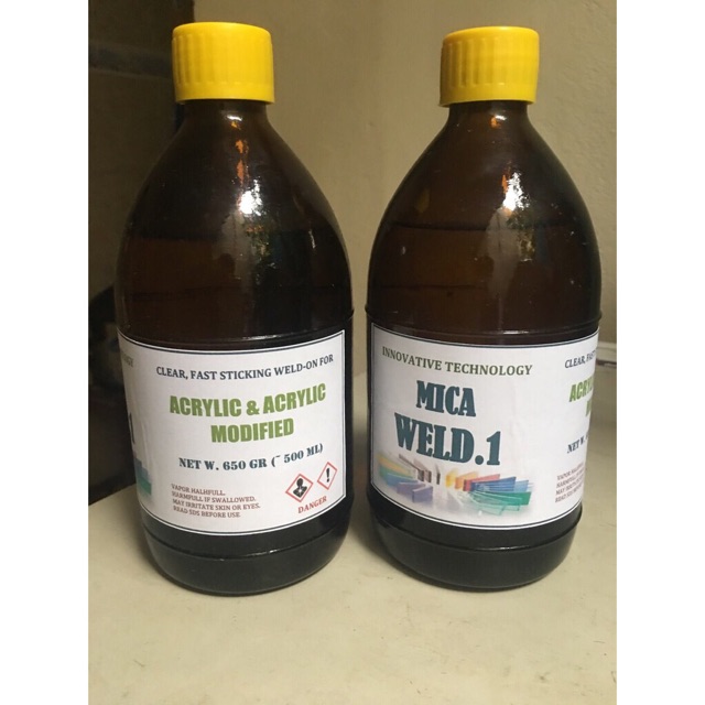 KEO LẠNH DÁN MICA ĐÀI LOAN WELD.1 ACRYLIC TRONG SUỐT 500ml