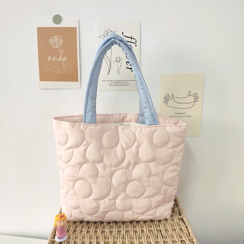 Túi xách đựng bữa ăn trưa màu trơn thời trang cao cấp cho nữ