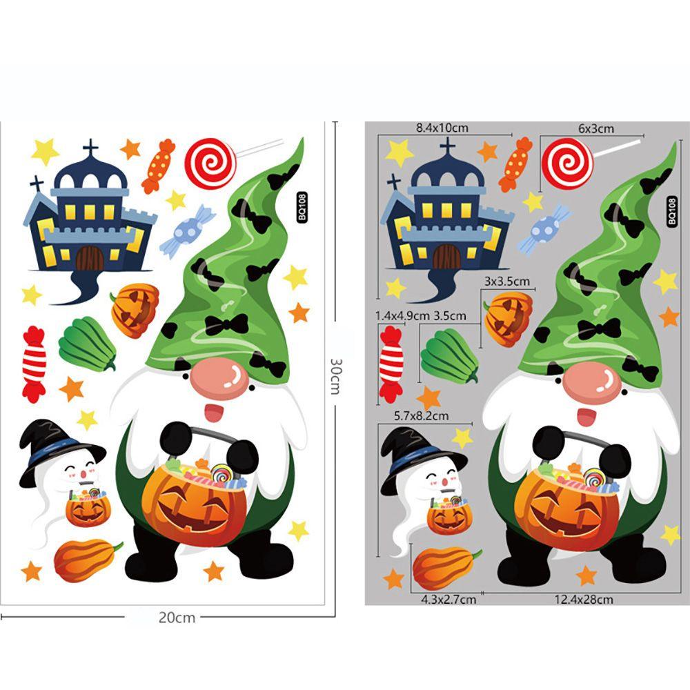 1 SET Sticker Tĩnh Điện Dán Trang Trí Tiệc Halloween