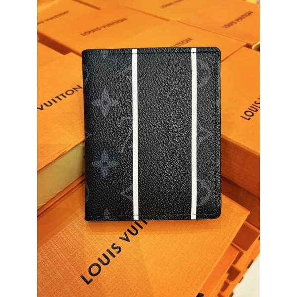 Ví Nam, Bóp Nam Dáng Đứng Ngắn Gập Đôi [FullBox] Nhiều Ngăn Gài thẻ, Size 12*9,5cmw