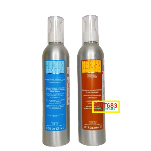 Xả Khô nuôi dưỡng tóc trẻ ngọn BES HERGEN 300ML vàng/xanh | BigBuy360 - bigbuy360.vn