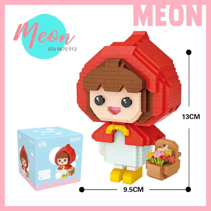 Xếp hình lego cô bé quàng khăn đỏ - Miniblock cute doll size L